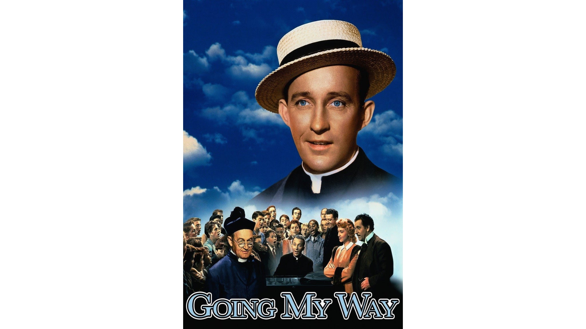 a movie poster with a man in a hat