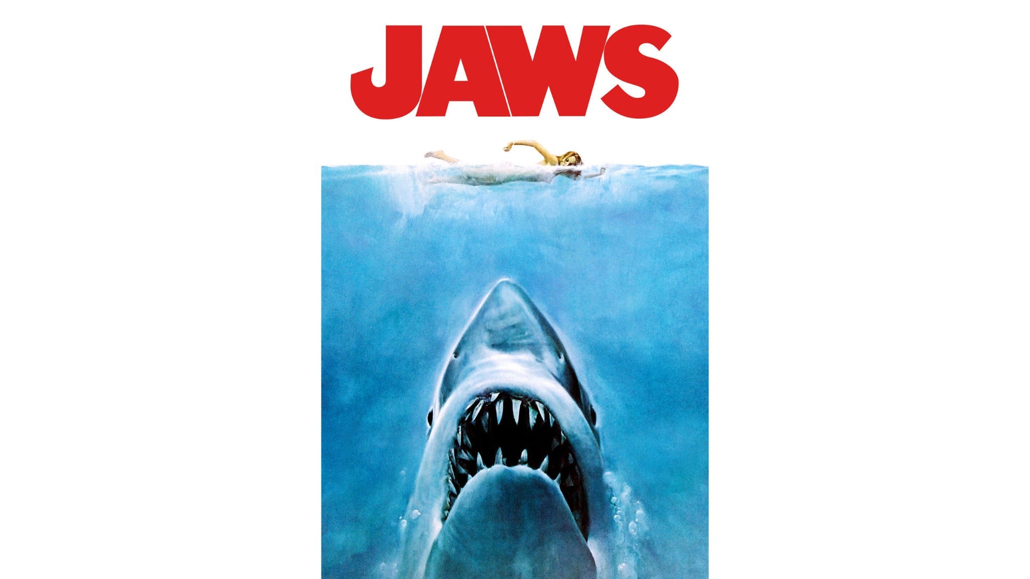 a movie poster for jaws