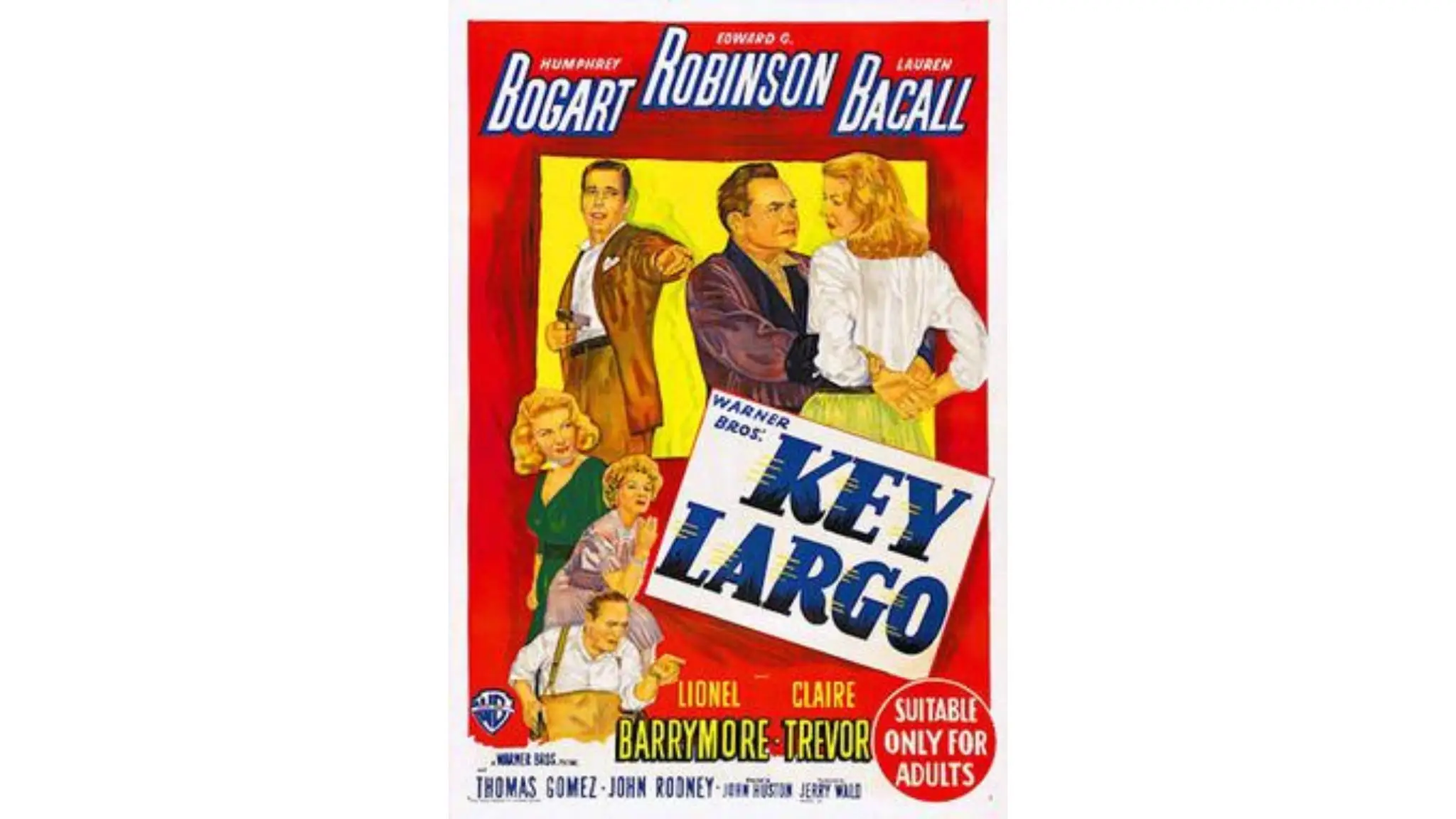 a movie poster for key largoo