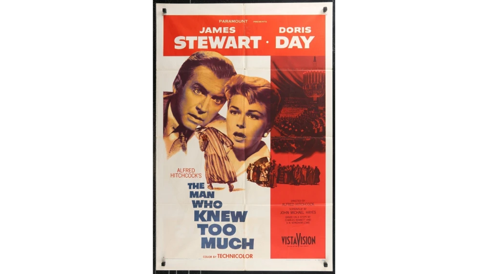 a movie poster for the movie the man who knew too much