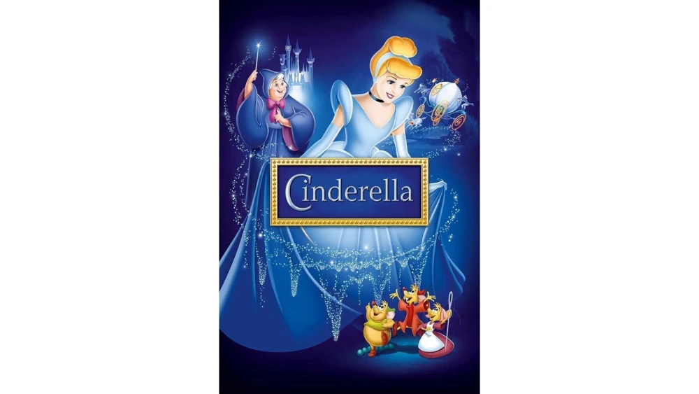 a poster of cinderella from the disney movie