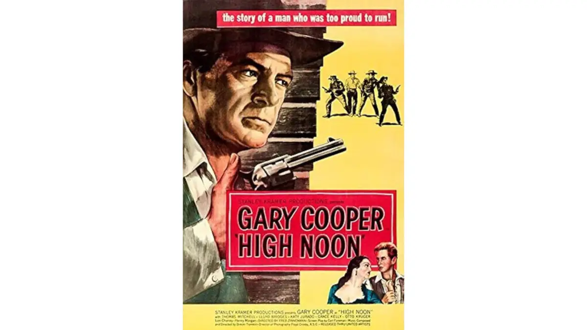 an old movie poster with a man holding a gun