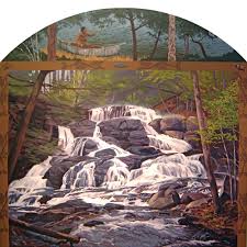 Waterfall painting