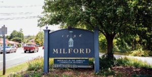 Milford city sign