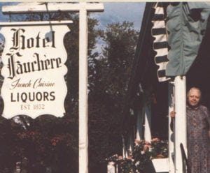 1957 photo of Hotel Fauchere