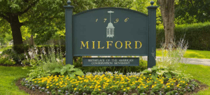 Milford city sign