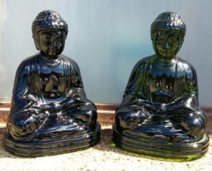 Glass Buddhas from Gillinder