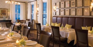 Delmonico Room with table and chairs
