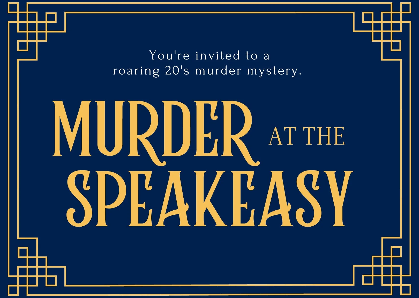 Murder at the Speakeasy