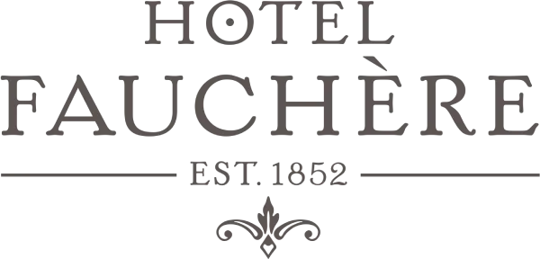 Official logo for Hotel Fauchère, representing historic accommodations and places to stay in Milford, PA.